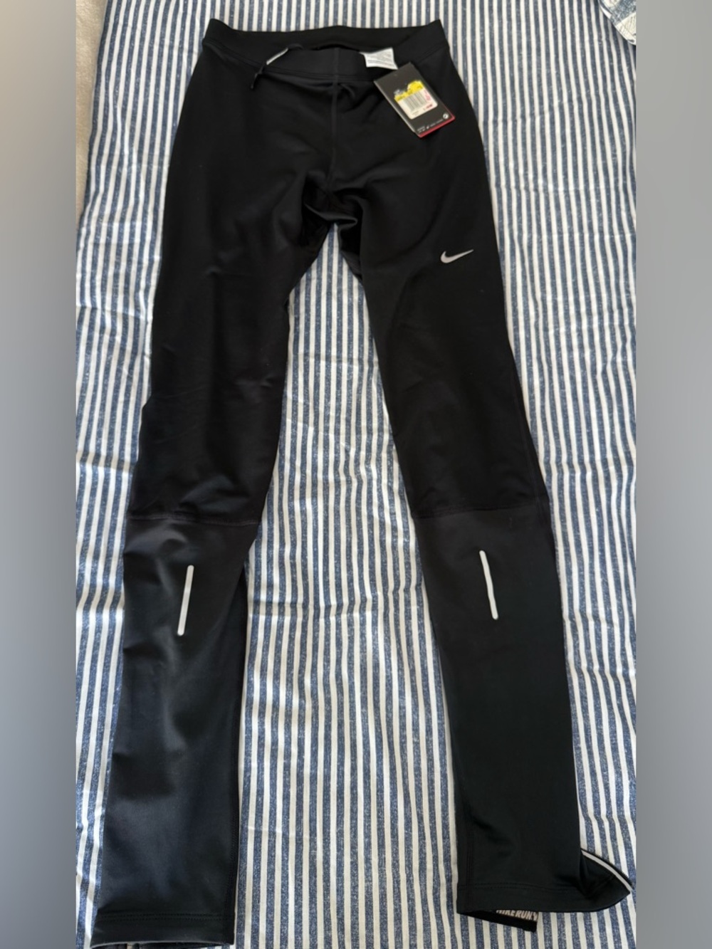 Nike Black Reflective Logo Running Tights